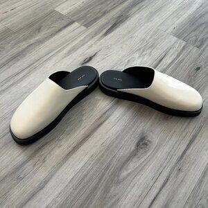 The Row Sabot mules,  Milk, size 10